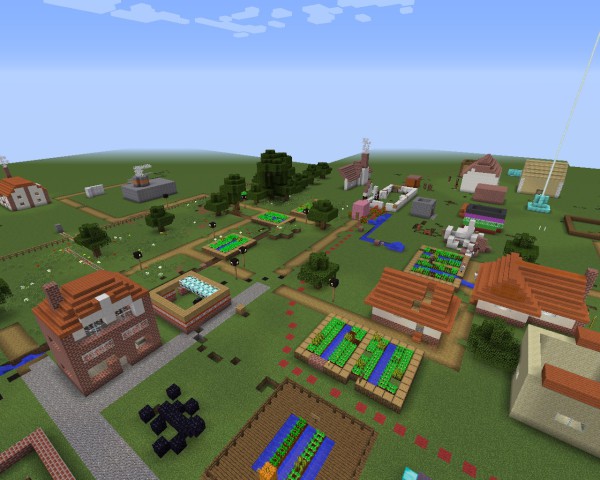 Overall view of Letchworth in Minecraft 2016-10-15_16.09.24 AMENDED (ID 43392)