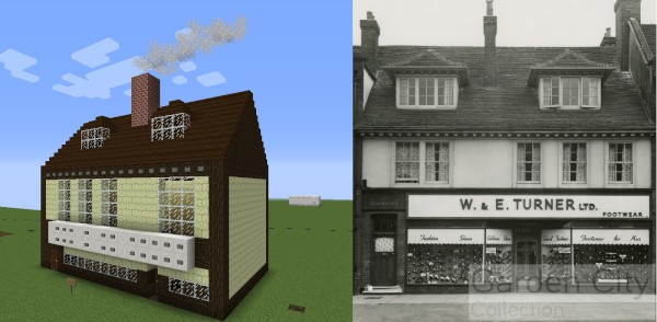 Comparison of Minecraft version to version from the collection Turners Shop (ID 43393)